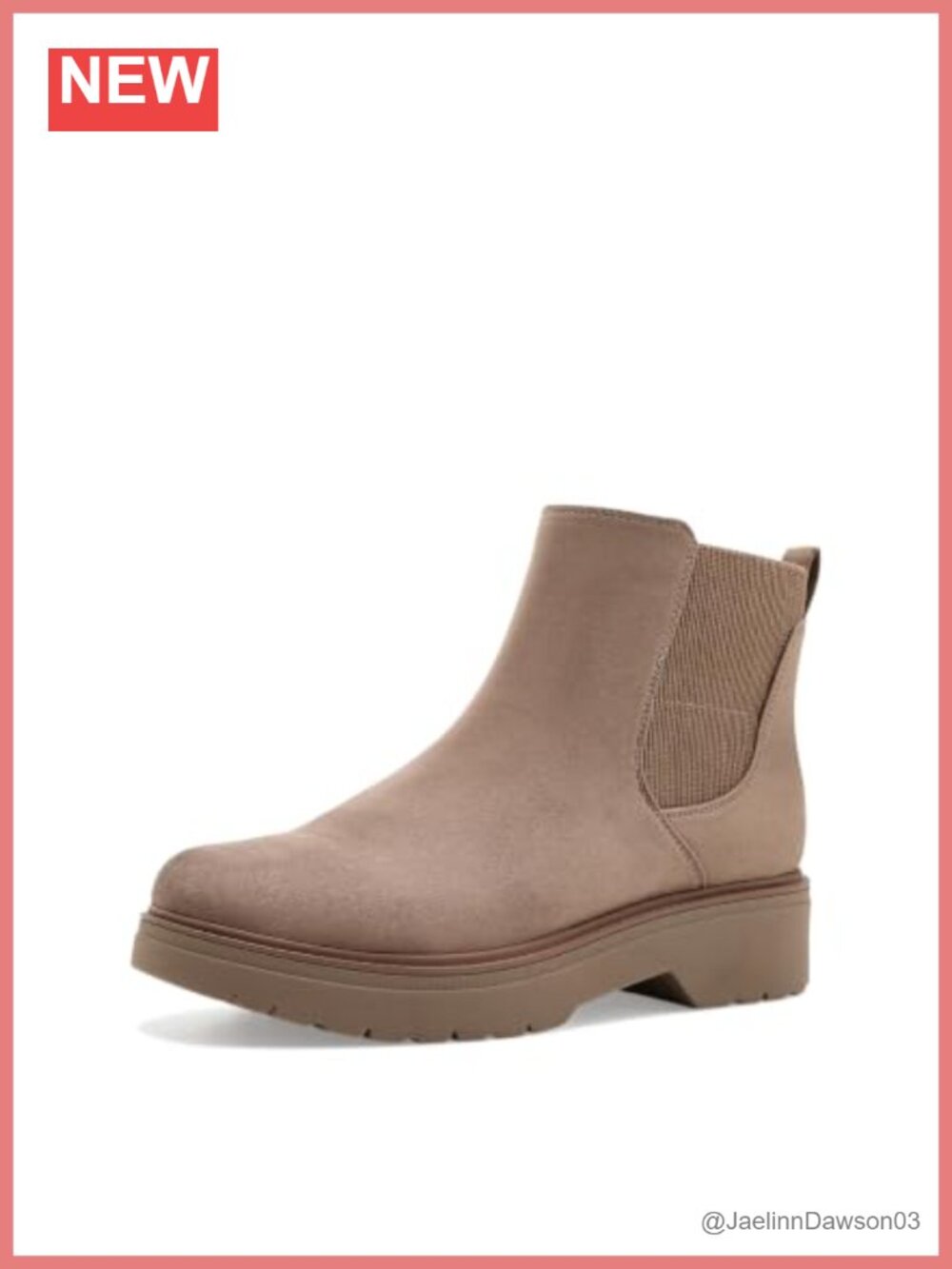 Chelsea Short Boots Faux Leather Block Heel Platform Ankle Booties